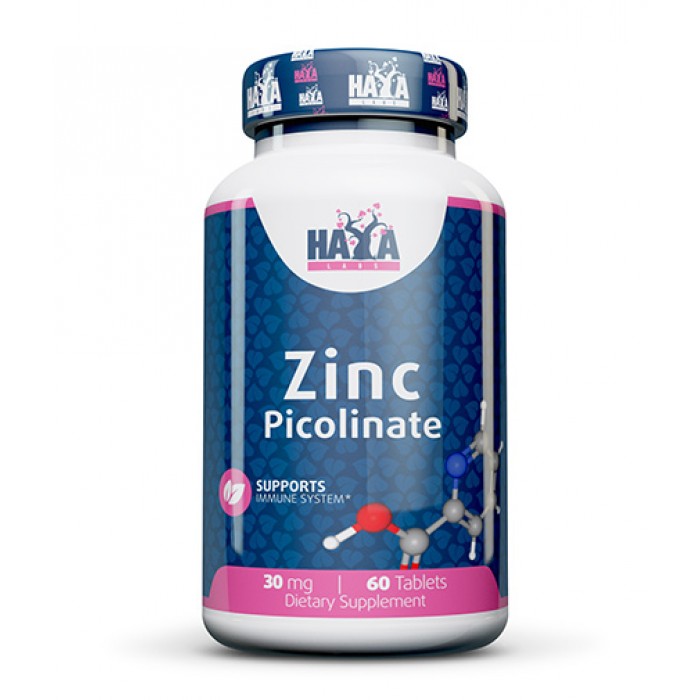 HAYA LABS Zinc Picolinate 30 mg. / 60 Tabs.